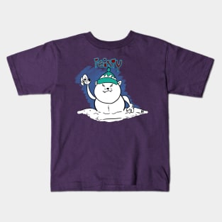 Snow Cat Kids T-Shirt